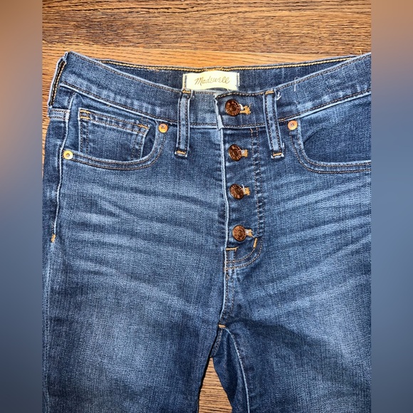 Madewell Raw Hem 9” Midrise Skinny Jeans Size 24 - Picture 6 of 8